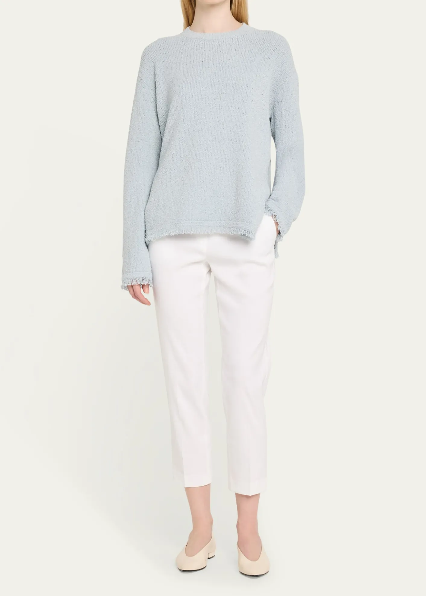 TheoryTreeca Cropped Slim Pull-On Pants