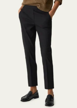 TheoryTreeca Good Linen Cropped Pull-On Ankle Pants