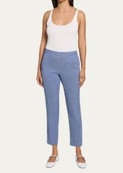 TheoryTreeca Pull-On Ankle Pants