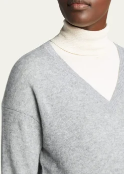 TheoryV-Neck Easy Cashmere Pullover