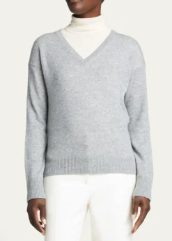 TheoryV-Neck Easy Cashmere Pullover