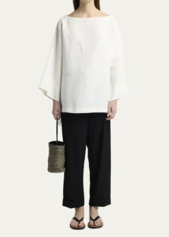 THE ROWBeau Mini Striped North-South Shoulder Bag
