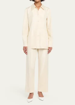 THE ROWBeta Silk Shantung Pajama Pants