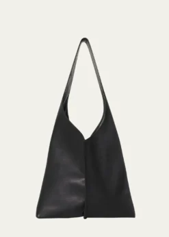 THE ROWBindle Small Shoulder Bag in Saddle Leather