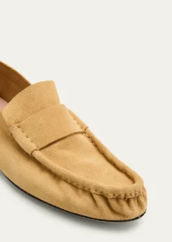 THE ROWCalf Suede Slip-On Loafers