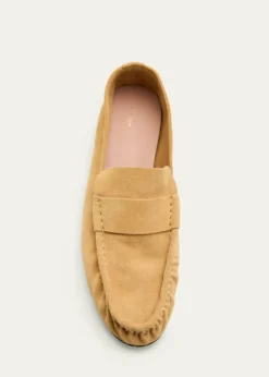 THE ROWCalf Suede Slip-On Loafers