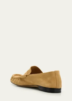 THE ROWCalf Suede Slip-On Loafers
