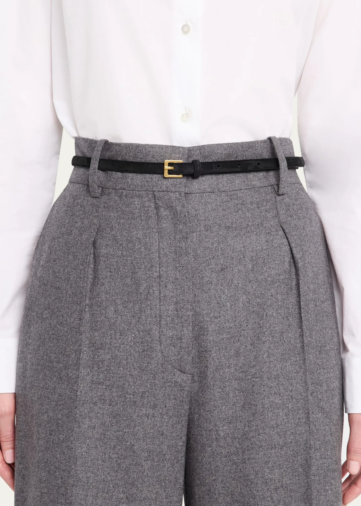 THE ROWCity Suede Skinny Belt