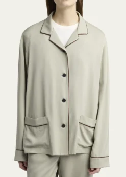 THE ROWClarinda Silk Pajama Shirt