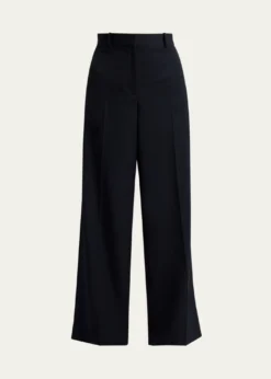 THE ROWDender Straight-Leg Wool Gabardine Pants