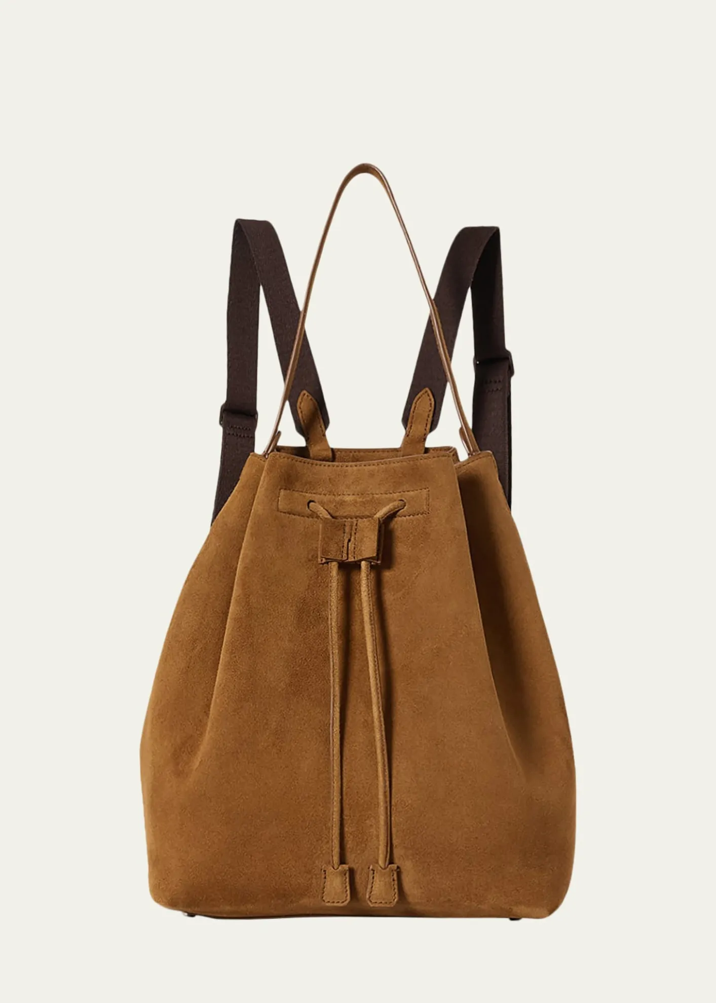 THE ROWDrawstring Backpack in Suede