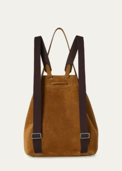 THE ROWDrawstring Backpack in Suede