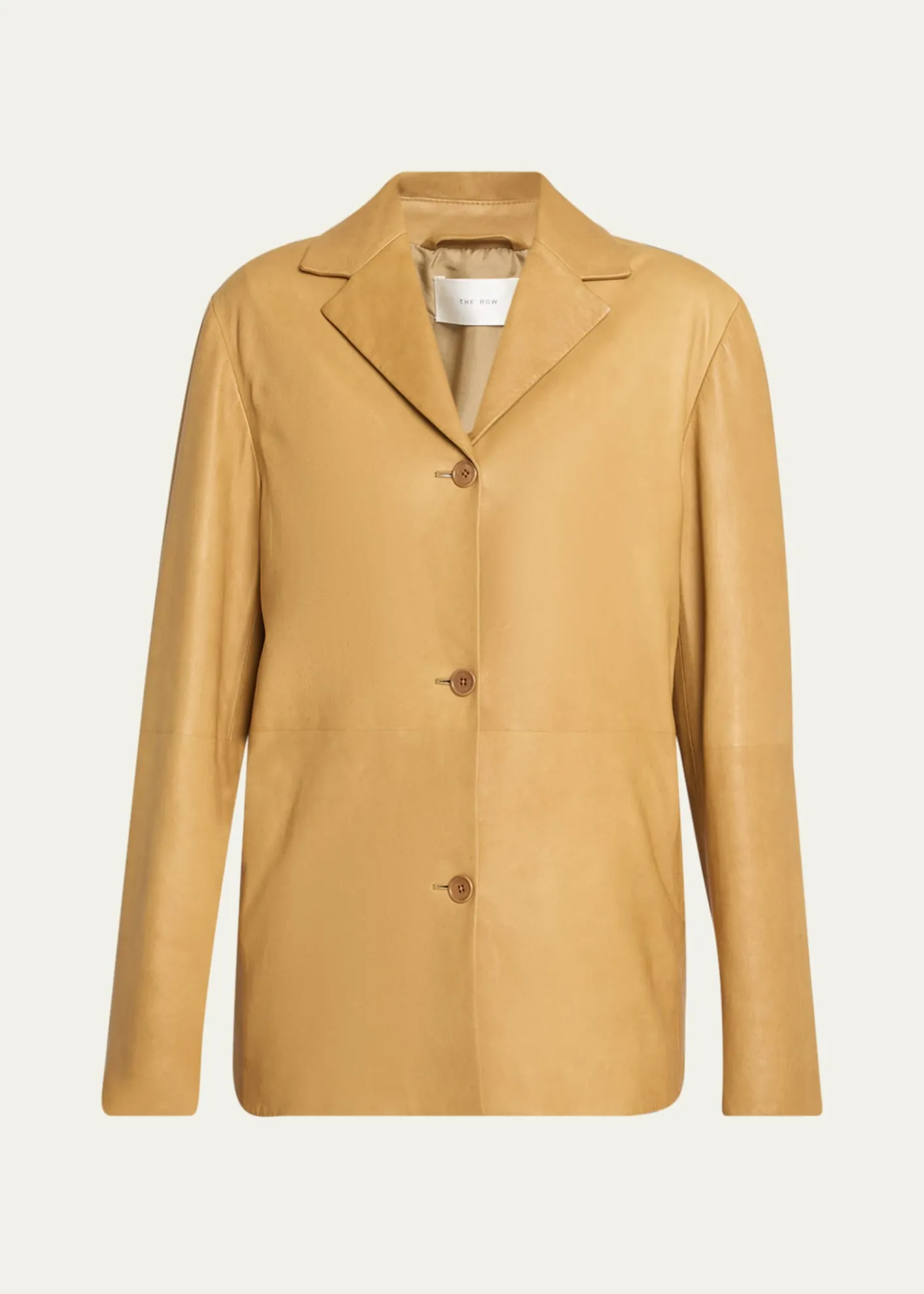 THE ROWFabian Single-Breasted Leather Jacket