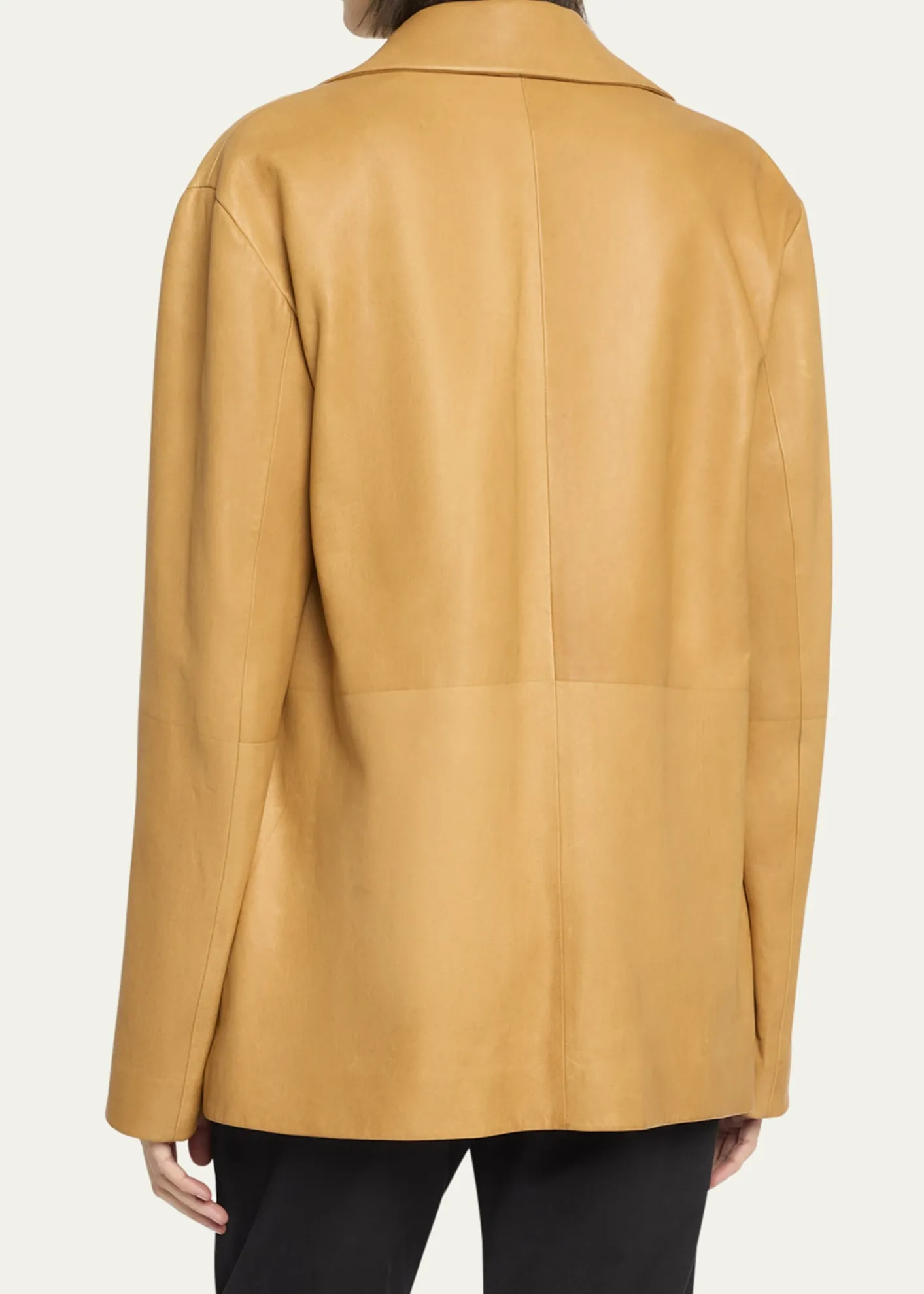 THE ROWFabian Single-Breasted Leather Jacket