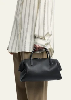 THE ROWFaye Rounded Top-Handle Bag in Leather