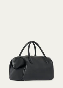 THE ROWFaye Rounded Top-Handle Bag in Leather