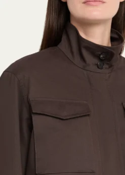 THE ROWFloriane Cotton-Cashmere Utility Jacket