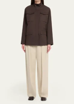 THE ROWFloriane Cotton-Cashmere Utility Jacket