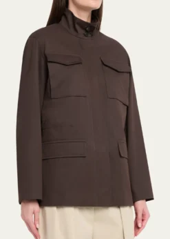 THE ROWFloriane Cotton-Cashmere Utility Jacket