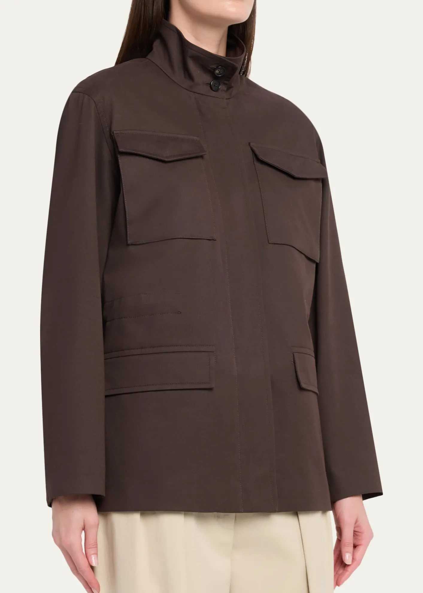 THE ROWFloriane Cotton-Cashmere Utility Jacket