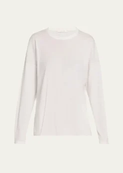 THE ROWFloris Cotton Long-Sleeve Top