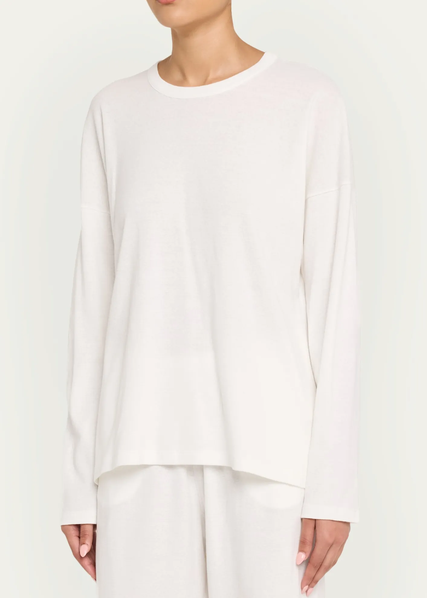 THE ROWFloris Cotton Long-Sleeve Top