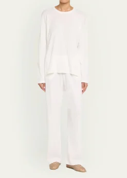 THE ROWFloris Cotton Long-Sleeve Top