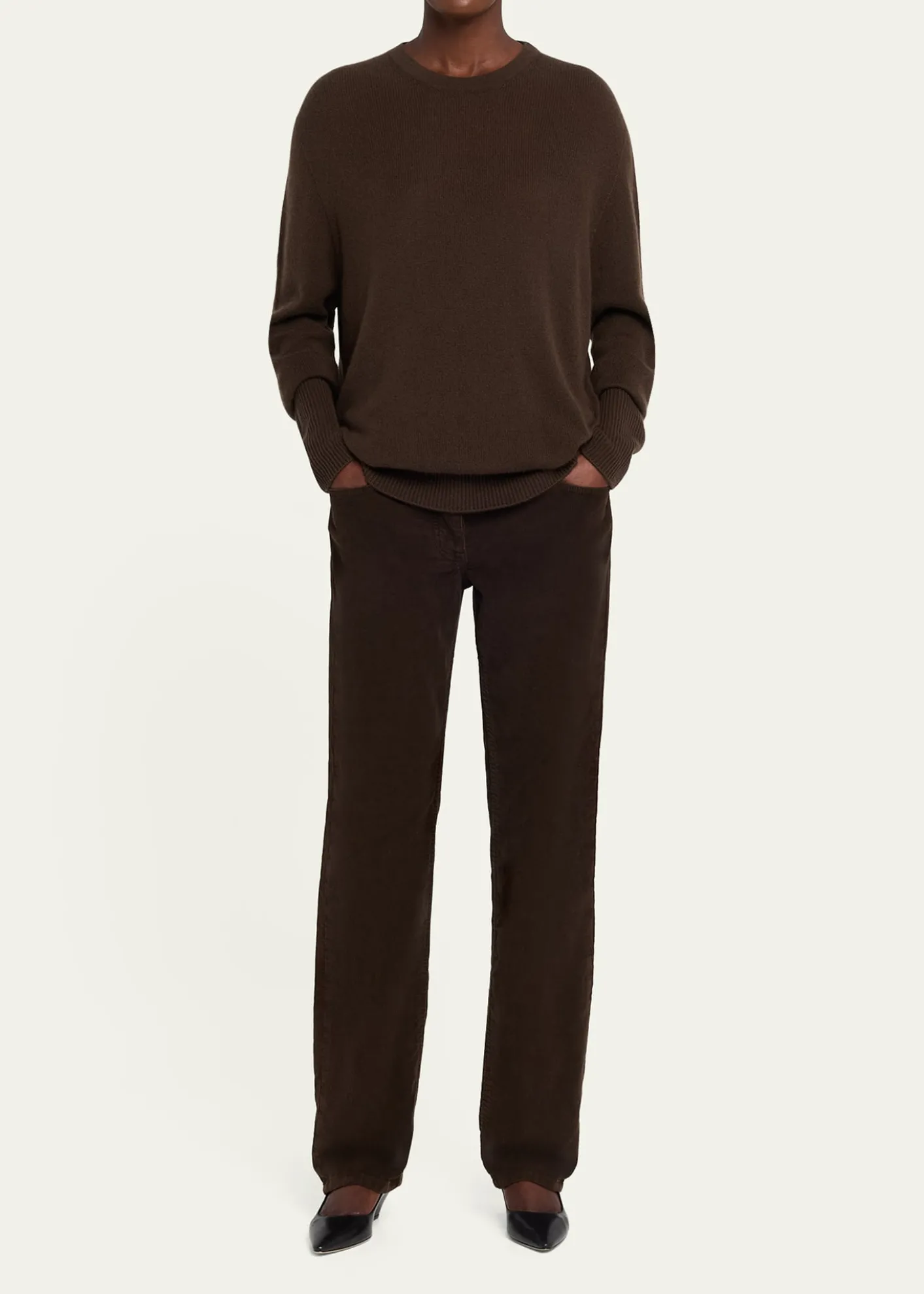THE ROWFrava Corduroy Straight-Leg Pants