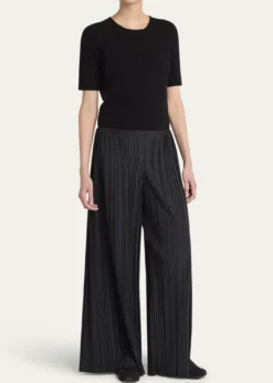 THE ROWGala Wide-Leg Pleated Pants