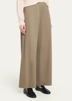 THE ROWGala Wool Wide-Leg Pull-On Pants