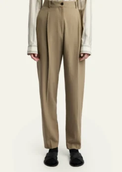 THE ROWGianni Tapered Wool Gabardine Pants