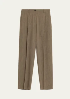 THE ROWGianni Wool Pleated Tapered-Leg Pants