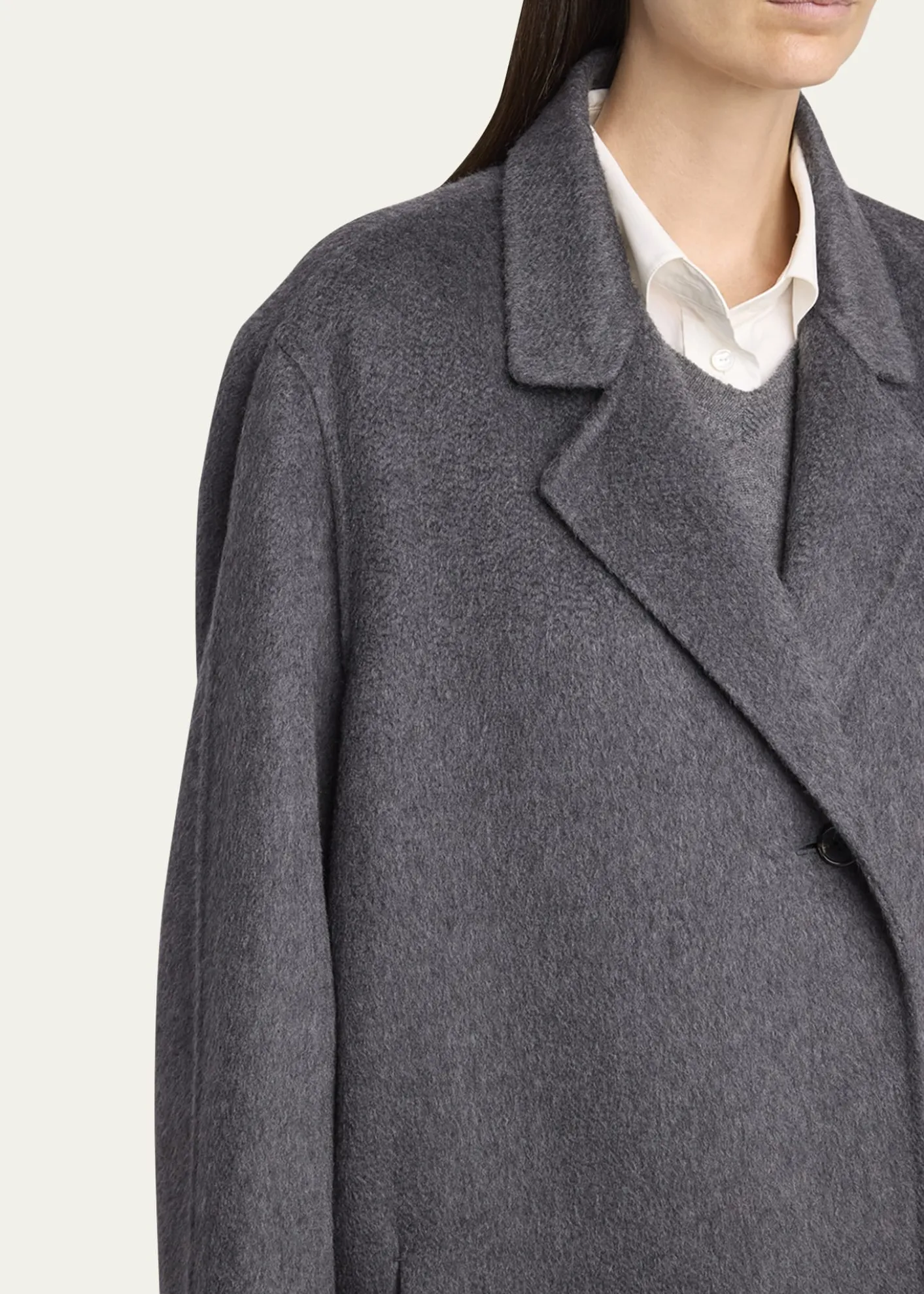 THE ROWGustaf Cashmere-Silk Single-Breasted Coat