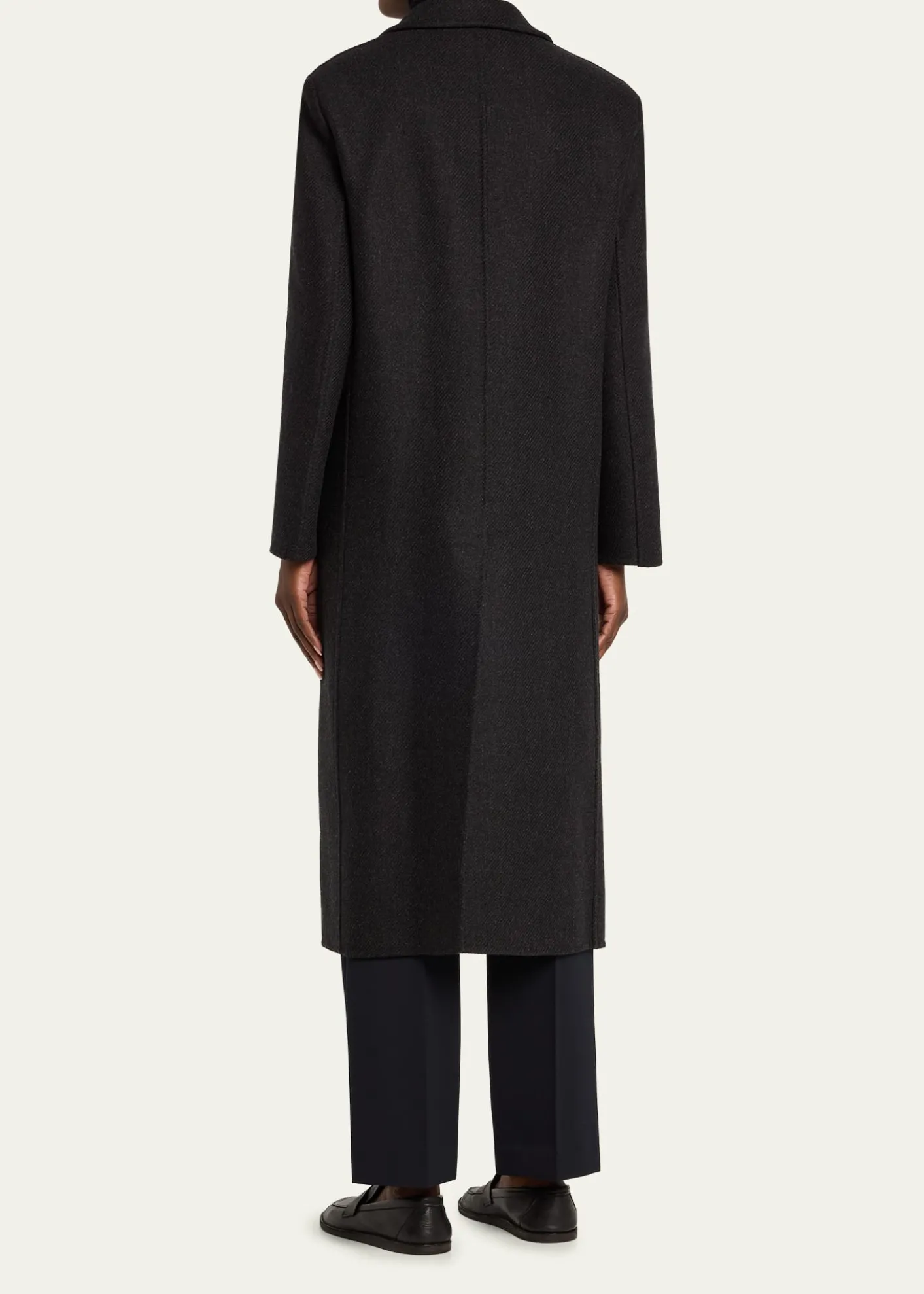 THE ROWHariet Double-Breasted Wool-Cashmere Long Coat