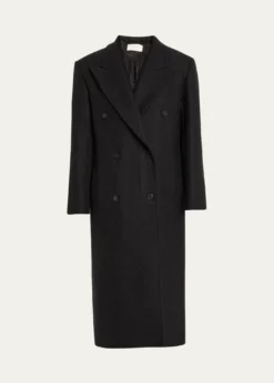 THE ROWHariet Double-Breasted Wool-Cashmere Long Coat