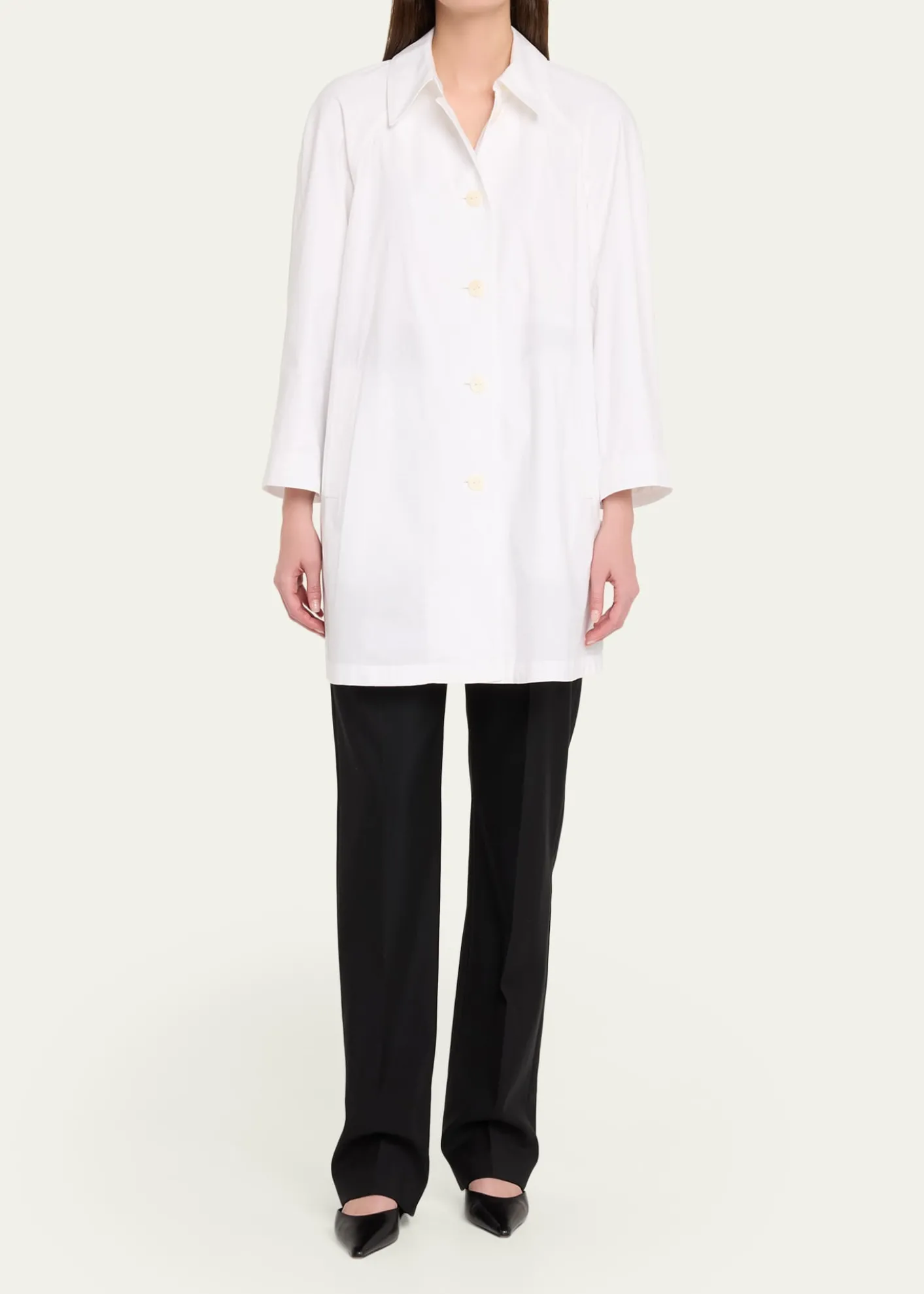 THE ROWHawkins Cotton Single-Breasted Coat
