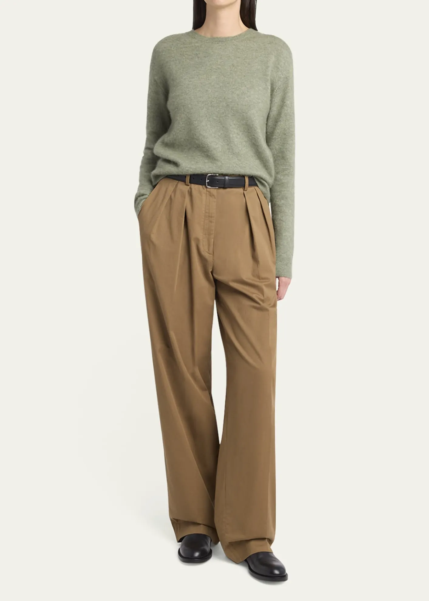 THE ROWIgor Double-Pleated Wide-Leg Pants