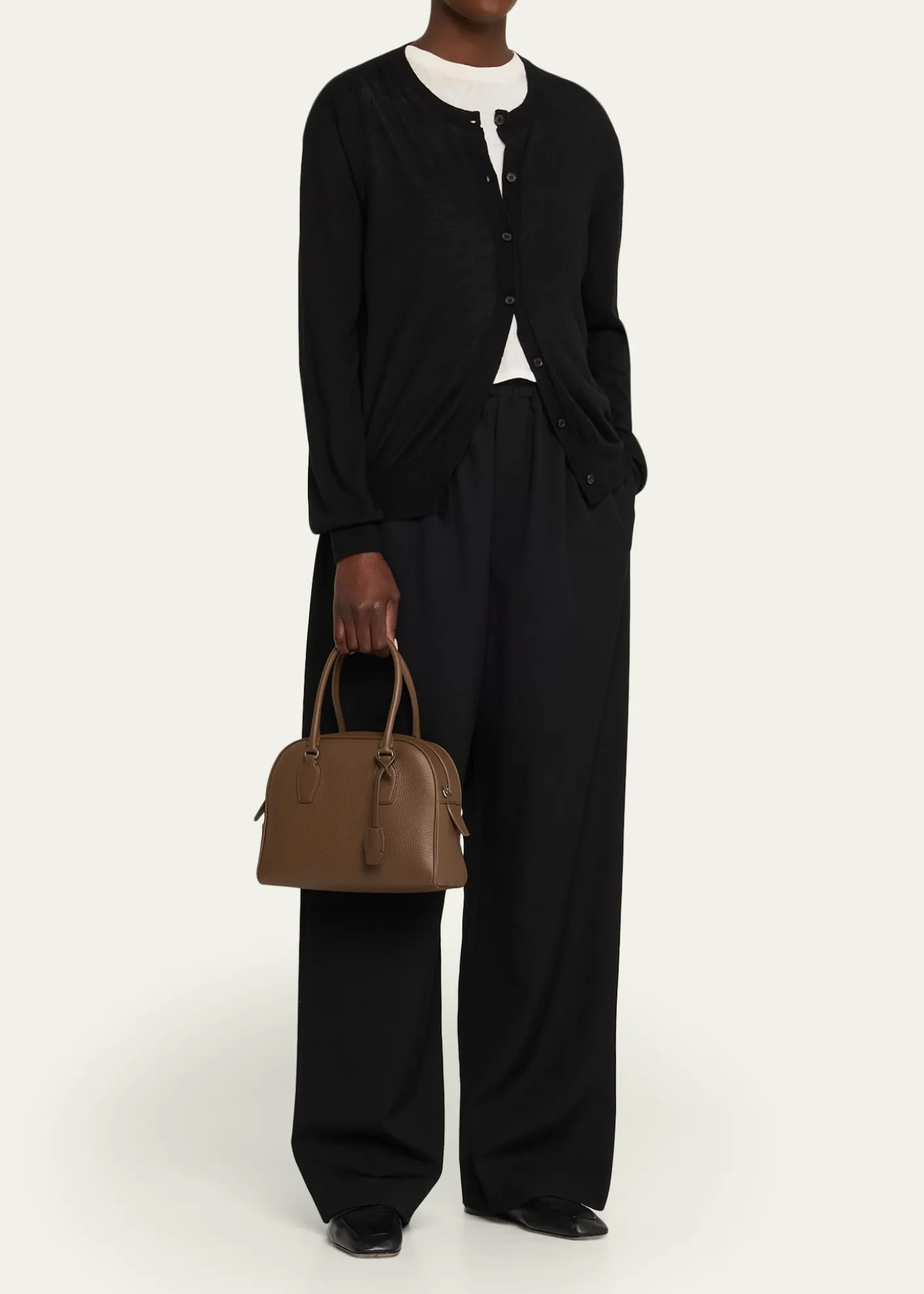 THE ROWIndia 10.0 Top-Handle Bag in Calfskin Leather