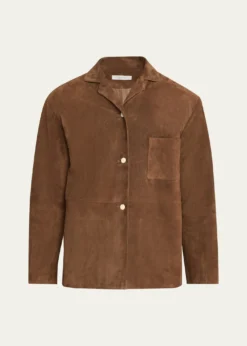 THE ROWJanine Suede Shirt Jacket