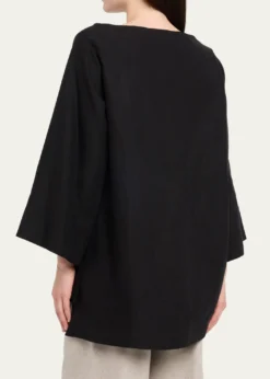 THE ROWJunia Boat-Neck Linen Top