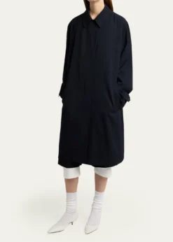 THE ROWKalyan Wide-Leg Wool Gabardine Shorts