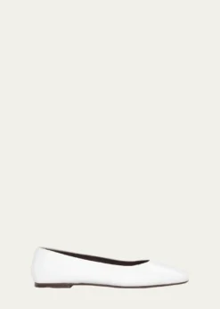 THE ROWLambskin Leather Ballerina Flats