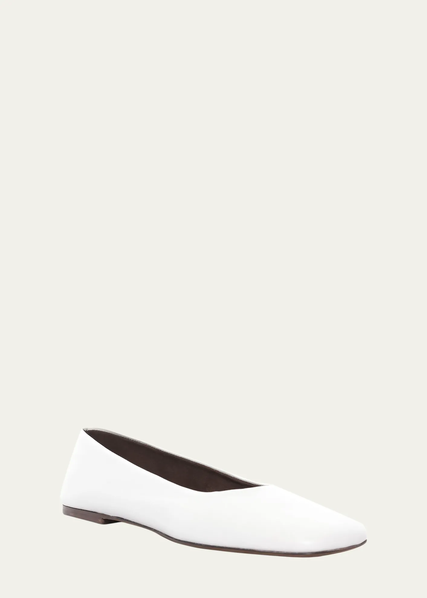 THE ROWLambskin Leather Ballerina Flats