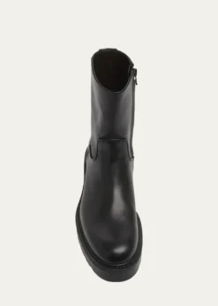 THE ROWLeather Short Moto Boots