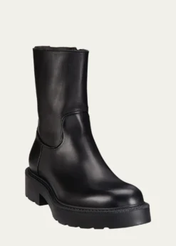 THE ROWLeather Short Moto Boots