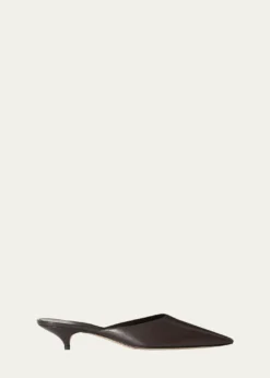 THE ROWLiisa Leather Kitten-Heel Mules
