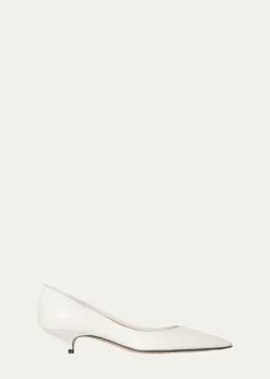 THE ROWLiisa Leather Kitten-Heel Pumps