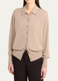 THE ROWLillia Cashmere Collared Cardigan