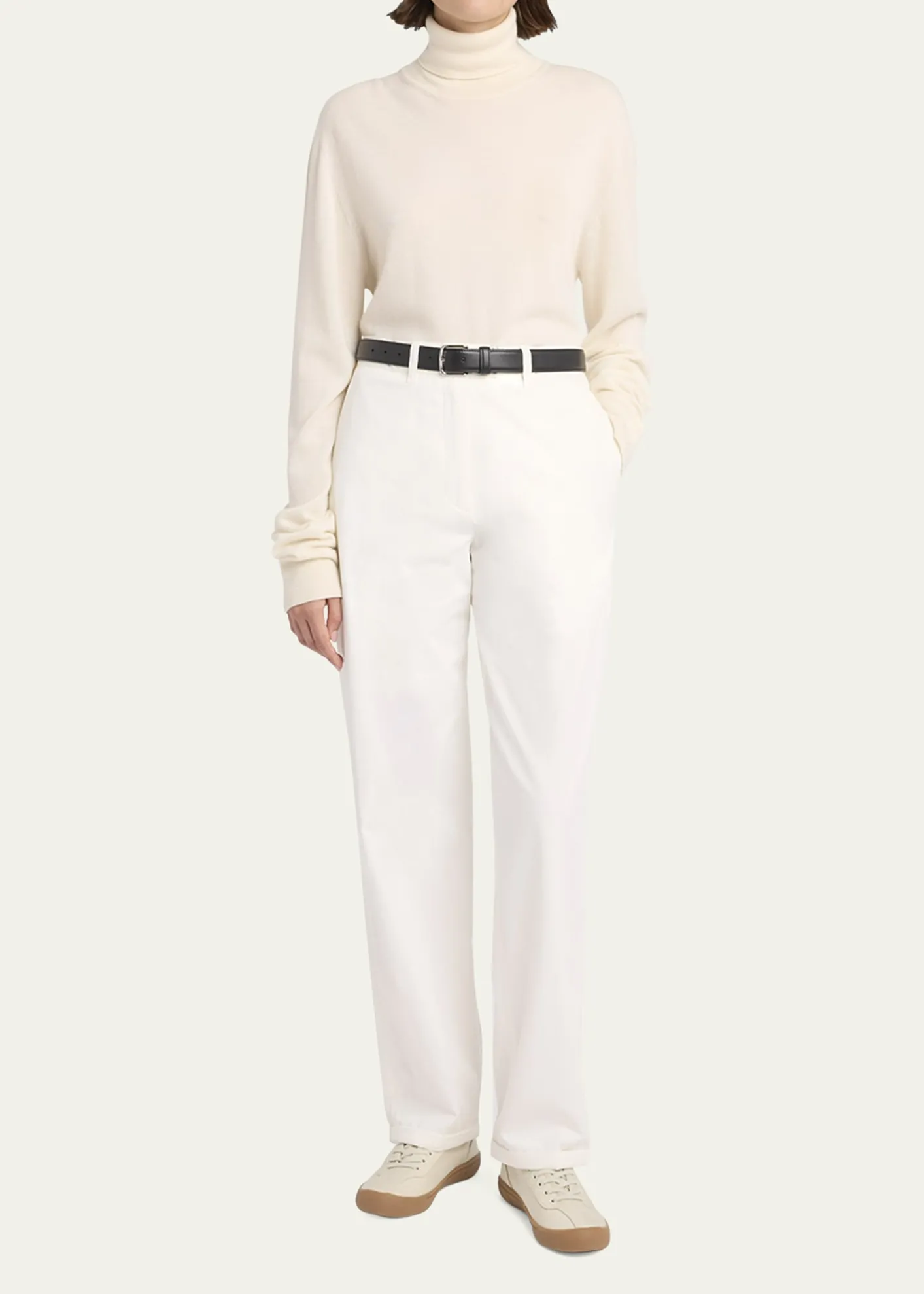 THE ROWLizzy Cashmere Turtleneck Sweater