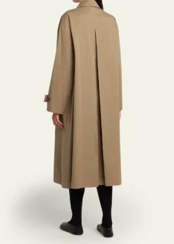 THE ROWLolana Single-Breasted Long Trench Coat